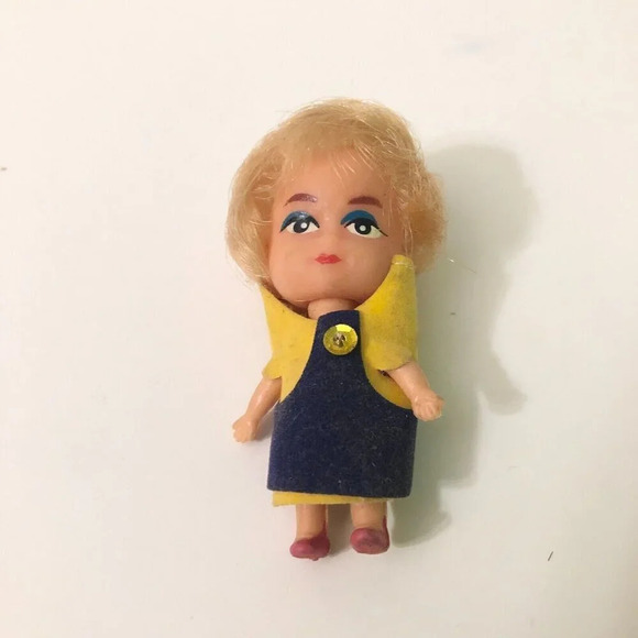 Vintage Liddle Kiddle Clone Doll 2.5 Inch Tall Hong Kong - Picture 11 of 12